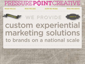 Pressure Point Creative home page
