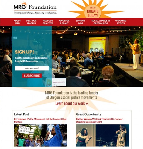 MRG Foundation home page